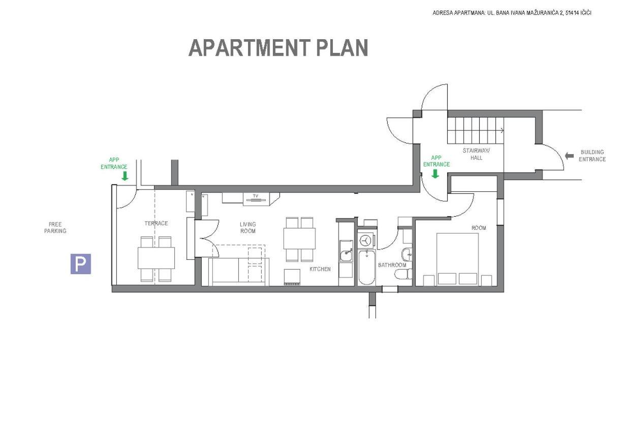 Apartment One Ičići Exteriér fotografie